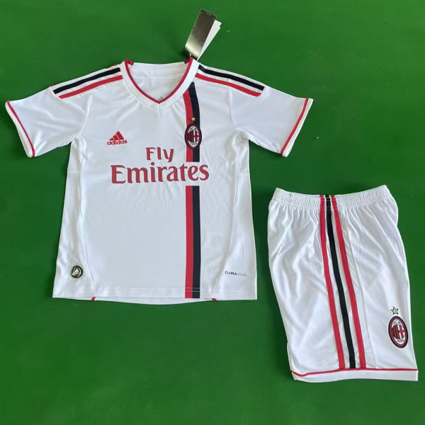 2011/2012 AC Milan Away Retro Kids Soccer Jersey