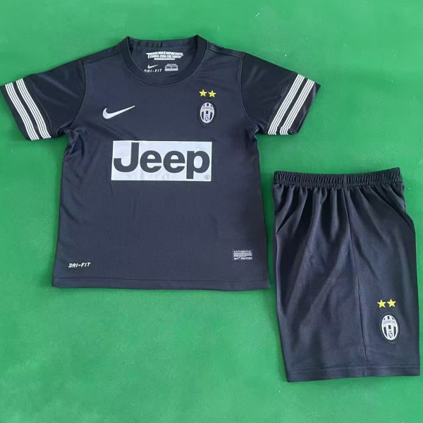 2012/2013 JUV Away Black Retro Kids Soccer Jersey