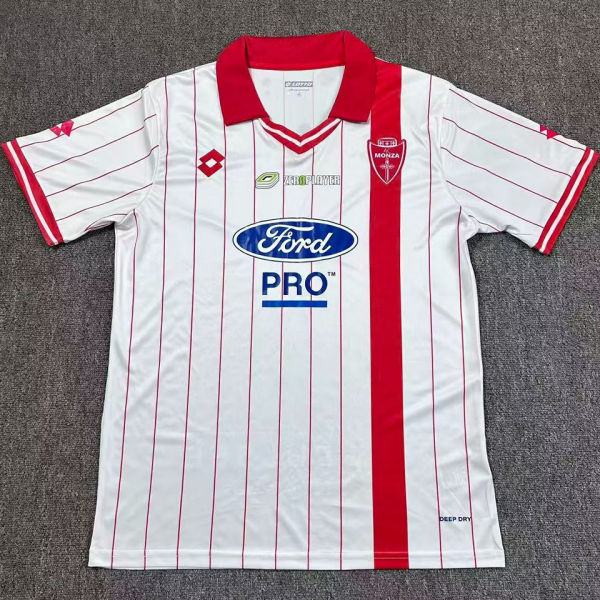 2025/26 Monza Away White Fans Soccer Jersey