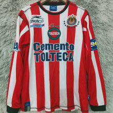 2002/2003 Chivas Home Red Retro Long Sleeve Soccer Jersey