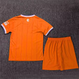 2025/26 Glasgow Rangers 4TH Orange Kids Soccer Jersey