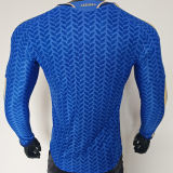 2026/27 Italy Home Blue Player Version Long Sleeve Soccer Jersey
