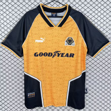 1996/1998 Wolves Home Yellow Retro Soccer Jersey