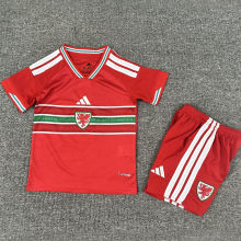 2026/27 Wales Home Red Kids Soccer Jersey