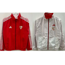 2026 Sevilla FC Red And White Reversible Windbreaker 双面