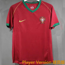 2006 Portugal Home Retro Player Version Soccer Jersey 球员版