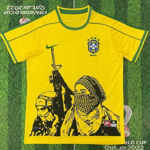 1998 Brazil Special Edition Retro Fans Soccer Jersey