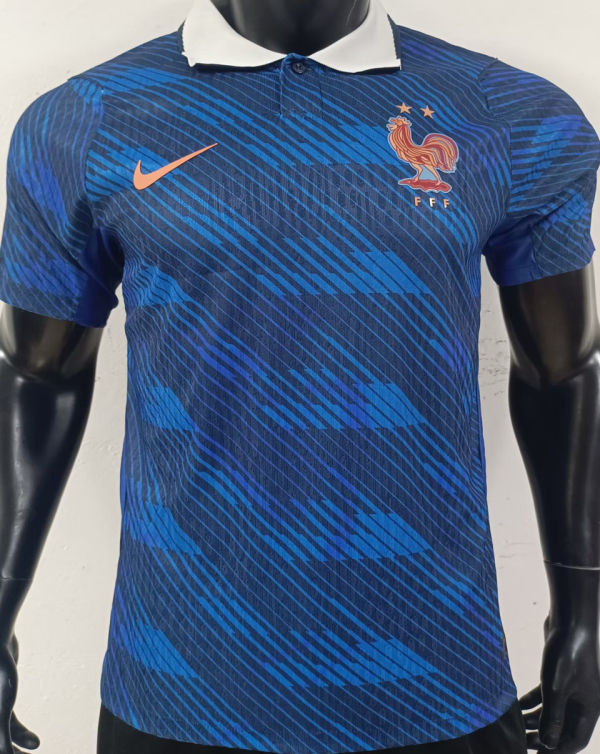 2026/27 France Home Blue Player Version Soccer Jersey
