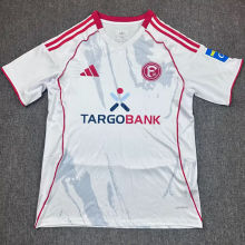 2025/26 Fortuna Dusseldorf Away White Fans Soccer Jersey 杜塞尔多夫