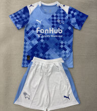 2025/26 Derby County Third Blue Kids Soccer Jersey 德比郡