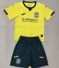 2025/26 Hibernian Away Yellow Kids Soccer Jersey