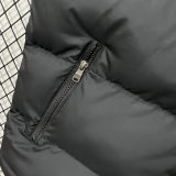 2026/27 AD Black Cotton Vest Jacket J5501 黑色带帽