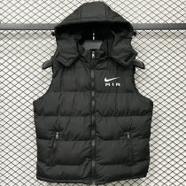 2026/27 NK x AIR Black Cotton Vest Jacket J5502 黑色带帽