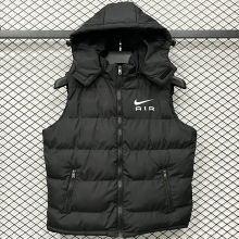 2026/27 NK x AIR Black Cotton Vest Jacket J5502 黑色带帽