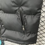 2026/27 AD Black Cotton Vest Jacket J5501 黑色带帽