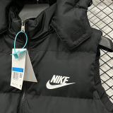 2026/27 NK Black Cotton Vest Jacket J5503 黑色带帽