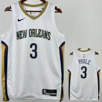 2026 Pelicans POOLE #3 White NBA Jerseys