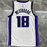 2026 Kings WESTBROOK #18 White NBA Jerseys