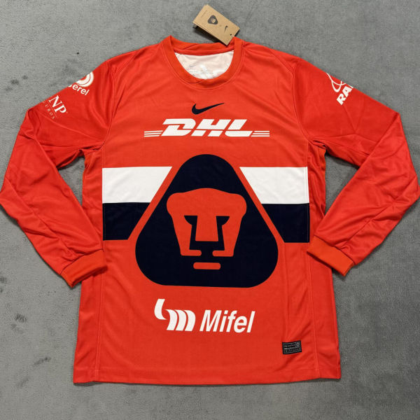2025/26 Pumas UNAM GK Fans Long Sleeve Soccer Jersey