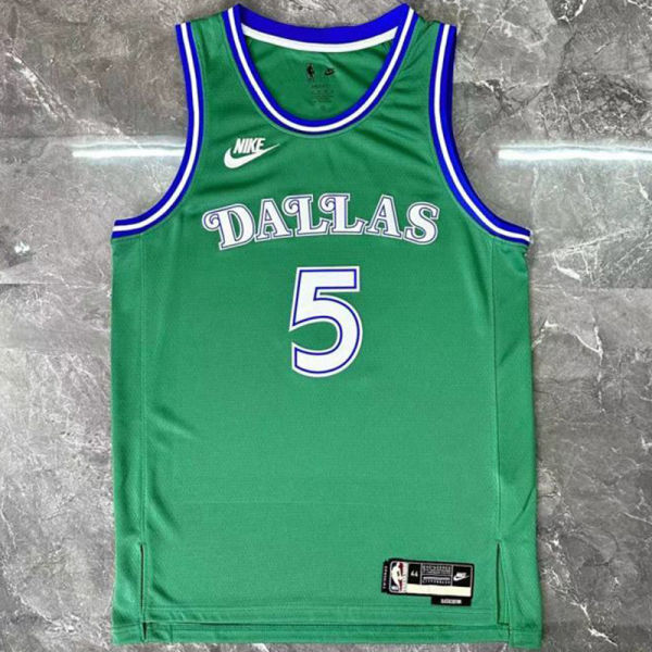 2026 Mavericks RUSSELL #5 Green Retro NBA Jerseys