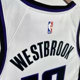2026 Kings WESTBROOK #18 White NBA Jerseys