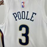 2026 Pelicans POOLE #3 White NBA Jerseys