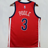 2026 Pelicans POOLE #3 Red NBA Jerseys
