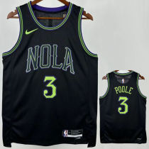2026 Pelicans POOLE #3 Black NBA Jerseys