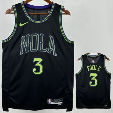 2026 Pelicans POOLE #3 Black NBA Jerseys