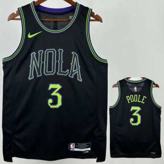 2026 Pelicans POOLE #3 Black NBA Jerseys