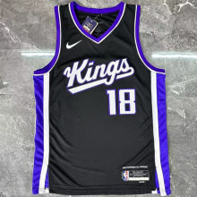 2026 Kings WESTBROOK #18 Black NBA Jerseys