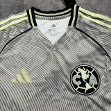 2025/26 Club America Third Grey Fans Long Sleeve Soccer Jersey