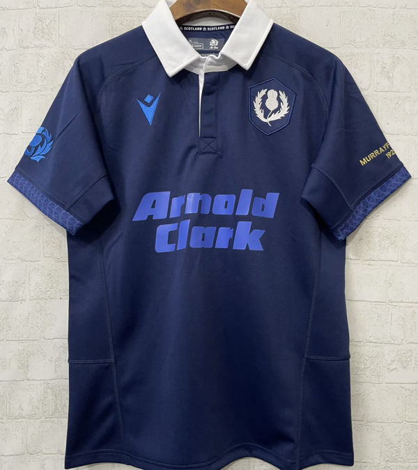 2026 Scotland 100th Anniversary Edition Royal Blue Rugby Jersey 苏格兰