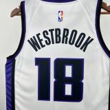 2026 Kings WESTBROOK #18 White NBA Jerseys
