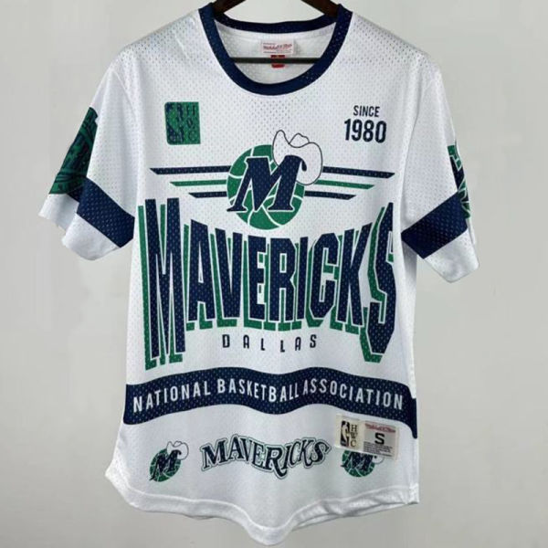 2026 Mavericks Retro White T-Shirt