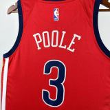 2026 Pelicans POOLE #3 Red NBA Jerseys