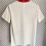 2025/26 M Utd White Retro Style Fans Soccer Jersey