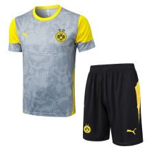 2026 BVB Grey Yellow Training Jersey(A Set)