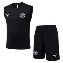 2026 Man City Black Vest Training Jersey (A Set)