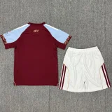 2025/26 Aston Villa Home Kids Soccer Jersey