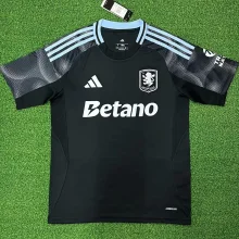 2025/26 Aston Villa Away Black Fans Soccer Jersey