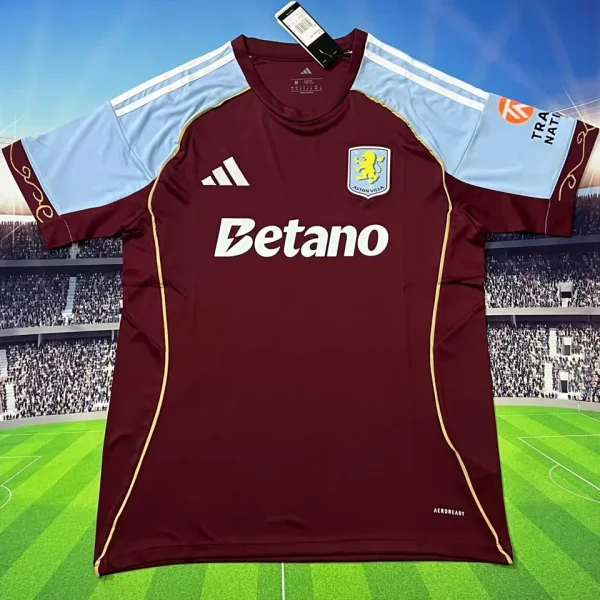 2025/26 Aston Villa Home Fans Soccer Jersey