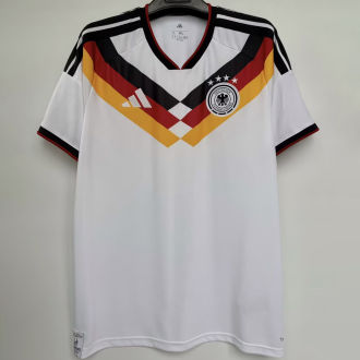 2025/26 Germany 1:1 Quality Home White Fans Soccer Jersey