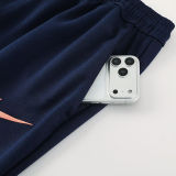 2026 BA Baby Blue Hoody Thickened Fluff Zipper Jacket Tracksuit