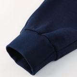 2026 BA Baby Blue Hoody Thickened Fluff Zipper Jacket Tracksuit