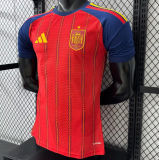 2026/27 Spain Home Red Player Version Soccer Jersey