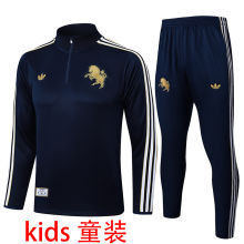 2026 JUV Baby Blue Retro Kids Sweater Tracksuit