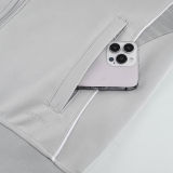 2026 Ad~ Grey Jacket Tracksuit