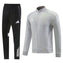 2026 Ad~ Grey Jacket Tracksuit