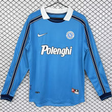 1998/1999 Napoli Home Blue Retro Long Sleeve Soccer Jersey